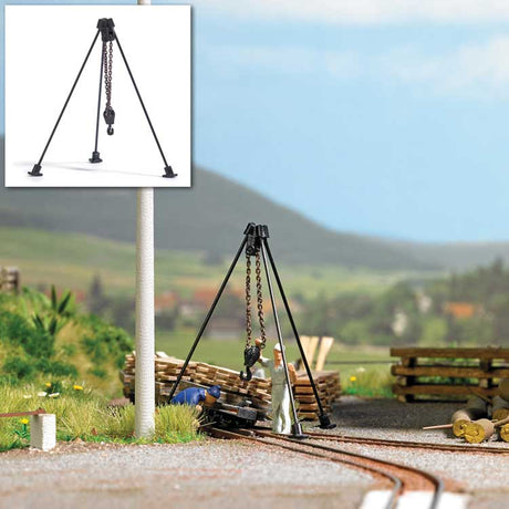 Derrick with Chain Hoist -- Kit - 1-9/16 x 1-9/16 x 1-11/16"  4 x 4 x 4.3cm