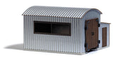 Corrugated Metal Locomotive Shed/Engine House - Feldbahn -- Kit - 2-11/16 x 2-5/8 x 1-1/2"  6.8 x 6.7 x 3.9cm-1