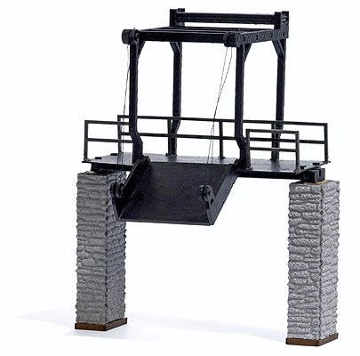 Feldbahn Industrial Railroad Bridge System Component - Kit (Plastic) -- Transloading Station 2-5/8 x 3-1/2"  6.7 x 9cm