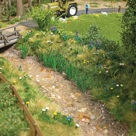 Forest Flowers Kit -- 4 Wild Lupins, 5 Cornflowers, 8 Poppies, 24 Daisies, 4 Ferns, 24 Cattails &-2