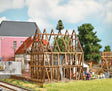 Half-Timbered House Frame Under Construction -- Laser-Cut Kit - 3-3/8 x 2-15/16 x 4-1/4"  8.5 x 7.4 x 10.8cm-1