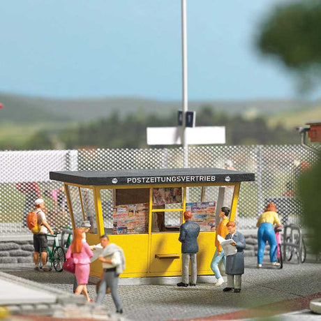 East German Kiosk -- Laser-Cut Kit - 1-15/16 x 1-3/8 x 1-3/16"  4.9 x 3.5 x 3cm-2