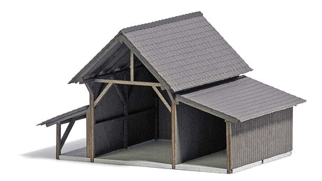 Hay Shed -- Laser-Cut Kit - 3-15/16 x 3 x 2-1/2"  10 x 7.5 x 6.3cm-2