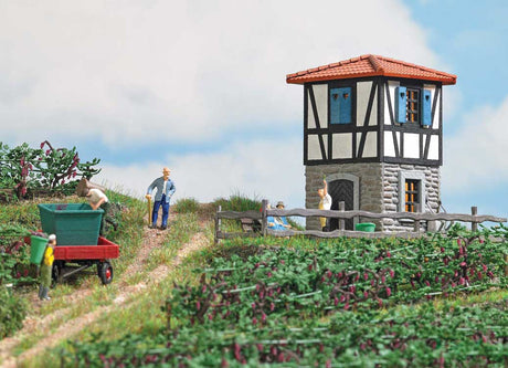 Vineyard Hut -- Laser-Cut Kit - 1-9/16 x 1-9/16 x 2-1/2"  4 x 4 x 6.4cm-1