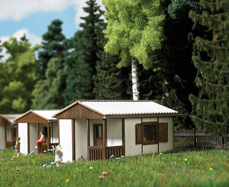 East German GL 14 Garden Bungalow -- Laser-Cut Wood Kit - 2-3/8 x 2 x 1-1/2"  6 x 5 x 3.8cm-1