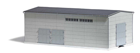 Concrete Workshop with Railcar Door -- Laser-Cut Kit - 11-1/4 x 5-7/8 x 4"  28.5 x 15 x 10.3cm-2