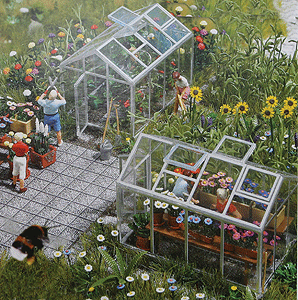 Greenhouses - Kit -- Each measures: 1-9/16 x 1 x 1-1/4"  4 x 2.5 x 3.1cm pkg(2)