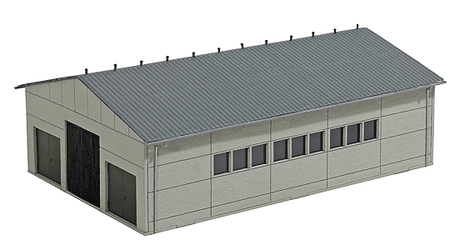 Concrete Cow Barn - Kit -- 6-7/8 x 4-7/8 x 2-3/8"  17.5 x 12.4 x 6cm