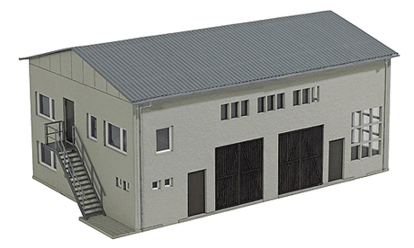 Concrete Garage - Kit -- 7-1/2 x 4-7/8 x 3-7/16"  19 x 12.4 x 8.7cm
