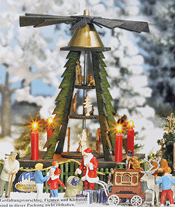 Christmas Pyramid Display -- Includes Cut out figures