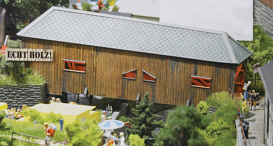 Covered Bridge - Kit -- 10 x 4-5/8 x 3-1/2"  25.5 x 11.7 x 9cm