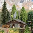 Alpine Chalet with Stable -- Laser-Cut Kit - 5-5/16 x 3-3/8 x 2-3/8"  13.5 x 8.6 x 5.9cm-1