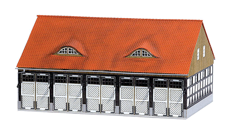 Schwenningen Firehouse Garage - Kit -- 7-1/2 x 4-7/8 x 3-13/16"  19 x 12.3 x 9.7cm