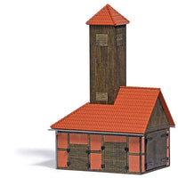 Buschheide, Germany, Half-Timber Firehouse -- Laser-Cut Wood & Card Kit - 4-1/16 x 2-15/16 x 6-1/4"  10.3 x 7.4 x 15.8cm
