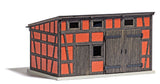 Half-Timbered Backyard Shed -- Laser-Cut Wood Kit - 3-3/8 x 2-1/4 x 1-7/8"  8.5 x 5.8 x 4.7cm-2
