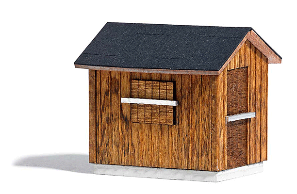 Wood Construction Site -- Laser-Cut Wood Kit - 1-5/16 x 1-1/8 x 1-1/4"  3.4 x 2.9 x 3.1cm-1