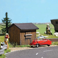 Wood Construction Site -- Laser-Cut Wood Kit - 1-5/16 x 1-1/8 x 1-1/4"  3.4 x 2.9 x 3.1cm