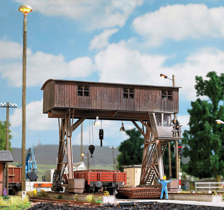 Gantry Crane w/Guideway -- Laser-Cut Wood & Card Kit-3