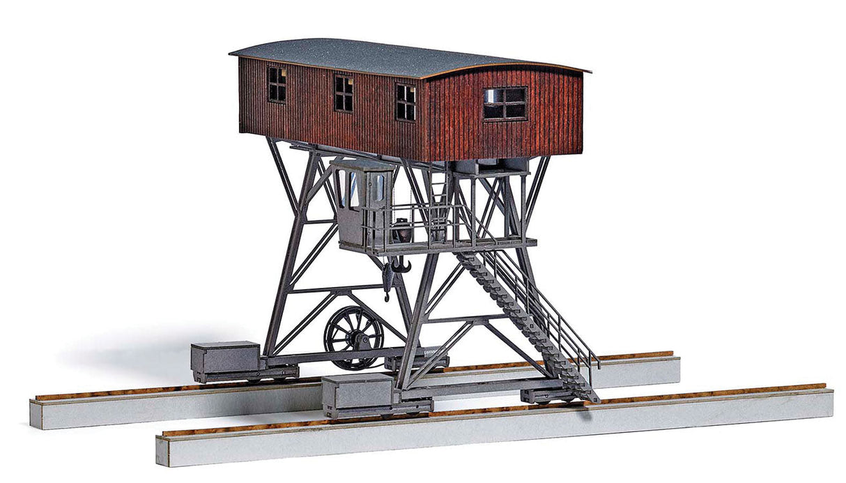 Gantry Crane w/Guideway -- Laser-Cut Wood & Card Kit-4