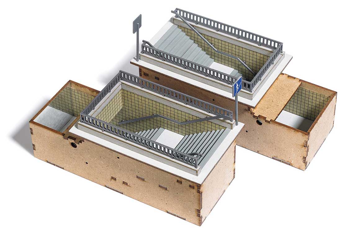 Pedestrian Subway -- Laser-Cut Kit pkg(2)-1
