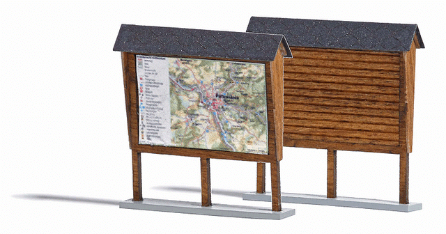 Wood Information Board -- Kit - 1-3/16 x 1-3/8 x 1-1/8"  3 x 3.5 x. 2.9cm