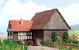 Mennwangen Small Historic Half-Timber Farmhouse - Kit (Laser-Cut Wood) -- Partially Precolored 6 x 4-13/16 x 4-5/16"  15.3 x 12.2 x 10.9cm