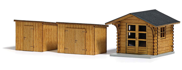 Wood Garden Shed & 2 Tool Sheds -- Laser-Cut Kits-1