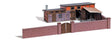 Half-Timbered Slaughterhouse/Outbuildings & Wall -- Laser-Cut Wood Kit, Multiple Outbuildings w/Multiple Uses