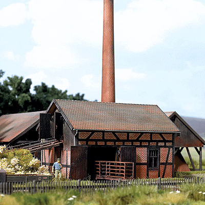 Brick Extruding - Press House -- Laser-Cut Kit - 10-3/16 x 3-3/16 x 3"  25.8 x 8.1 x 7.6cm-1