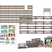 Wildlife Park/Zoo Accessories & Sales Kiosk Trailer -- Laser-Cut Wood Kit