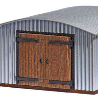 Corrugated Metal Hut -- Kit - 2-9/16 x 2-9/16 x 1-9/16"  6.5 x 6.5 x 4cm