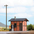 Switchman's Hut -- Laser-Cut Wood Kit - 2-1/16 x 1-11/16 x 1-15/16"  5.2 x 4.3 x 4.9cm-1