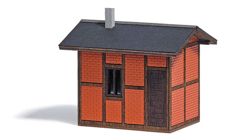 Switchman's Hut -- Laser-Cut Wood Kit - 2-1/16 x 1-11/16 x 1-15/16"  5.2 x 4.3 x 4.9cm-2