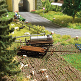 Wooden Wagon Sleds - Kit -- 1 Each: Flatbed & Water Tank-1