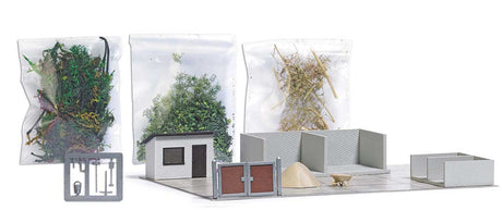 Green Waste Collection Point -- Kit - Base: 6-5/8 x 1-11/16"  16.8 x 11.9cm, Includes Fence, Details, Offic-2