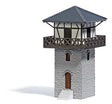 Limes Watchtower -- Laser-Cut Kit - 2-15/16 x 2-3/4 x 5-1/8"  7.5 x 7 x 13cm-1