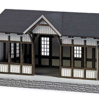 Ilfeld-Harz Half-Timber Train Waiting Room -- Laser-Cut Wood Kit - 5-1/4 x 3-7/16 x 2-1/2"  13.4 x 8.8 x 6.3cm
