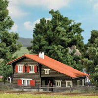 Train Gatekeeper's House -- Laser-Cut Kit - 4-11/16 x 3-11/16 x 2-7/8"  11.9 x 9.4 x 7.3cm