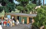 5-Stall Garage Block Complex -- Laser-Cut Kit - 6-7/8 x 2-7/8 x 1-3/16"  17.4 x 7.3 x 3cm-2