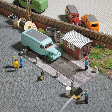 Truck Scalehouse with Scale -- Laser-Cut Kit-1