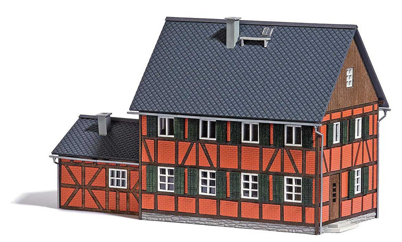 Half-Timber House with Annex -- Laser-Cut Kit - 6-7/8 x 3-1/4 x 4-1/8"  17.5 x 8.3 x 10.5cm-1