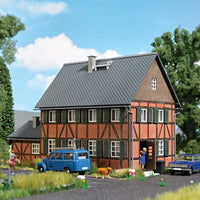Half-Timber House with Annex -- Laser-Cut Kit - 6-7/8 x 3-1/4 x 4-1/8"  17.5 x 8.3 x 10.5cm