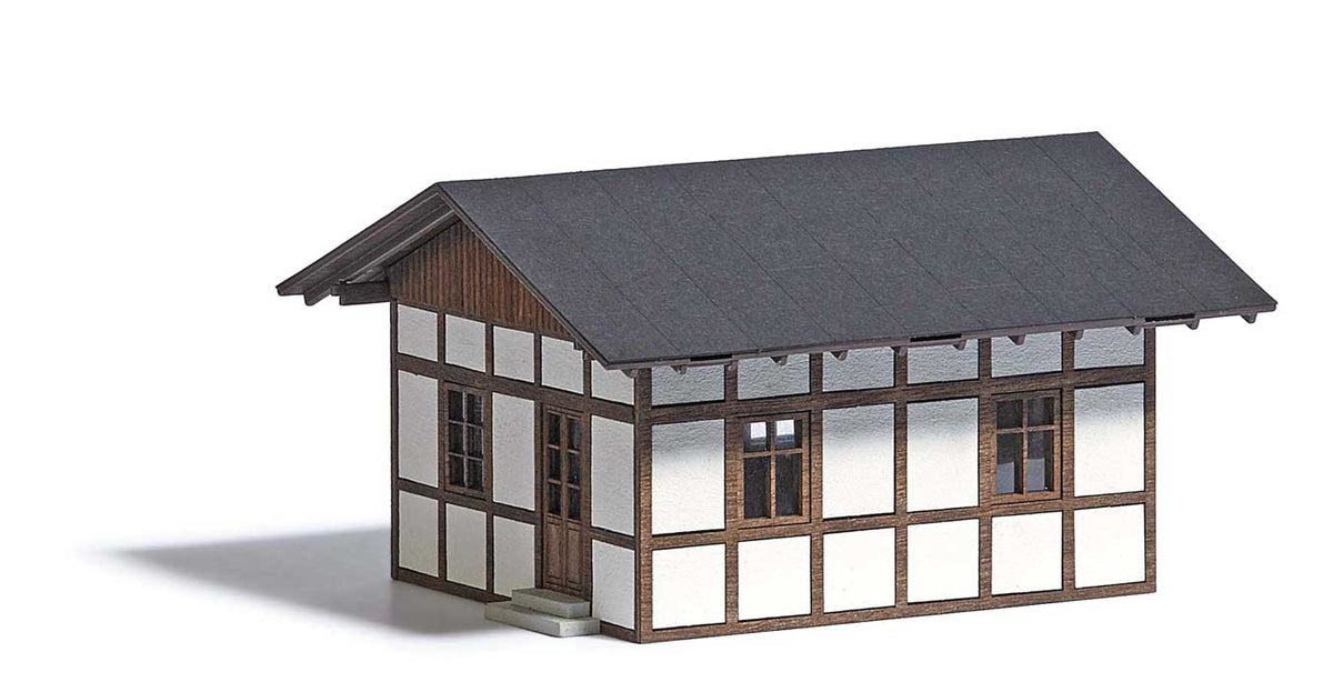 Half-Timber Gatekeeper's House -- Laser-Cut Kit - 4 x 3-3/8 x 2-1/4"  10.2 x 8.6 x 5.7cm-2