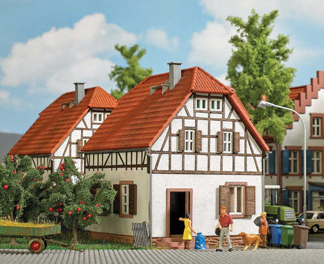 Half-Timer Worker's House -- Laser-Cut Kit - 3-9/16 x 3-3/8 x 4-1/8"  9 x 8.6 x 10.5cm-1