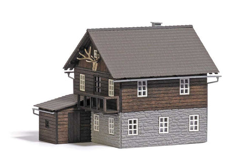 Forester's House-Lodge -- Laser-Cut Wood Kit - 4-5/16 x 3-3/4 x 3-3/4"  11 x 9.5 x 8.3cm-2