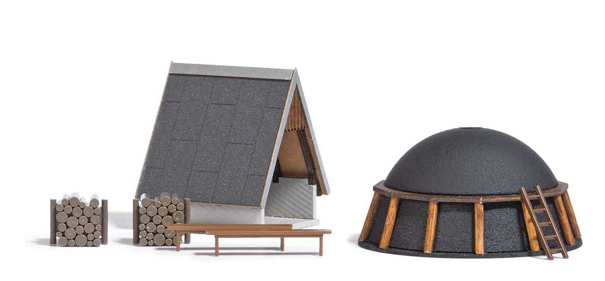 Charcoal Oven with Shelter -- Laser-Cut Wood Kit-2