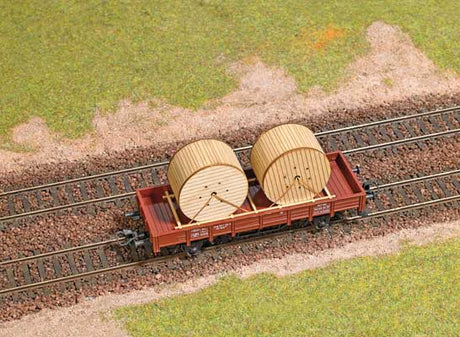 Wood Cable Reel/Drum Load - Laser-Cut Wood Kit -- pkg(2)