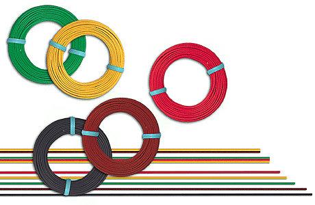 2-Conductor Cable -- Yellow, Red, 16'5"  5m-1