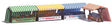 Four Outdoor Market Stalls - Laser-Cut Kit -- 2 Unpainted Figures, Tables/Benches, Scales, German Signs & More