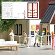 High-Top Tables & Waitress Figure -- 6 Tables, Figure & Bottles